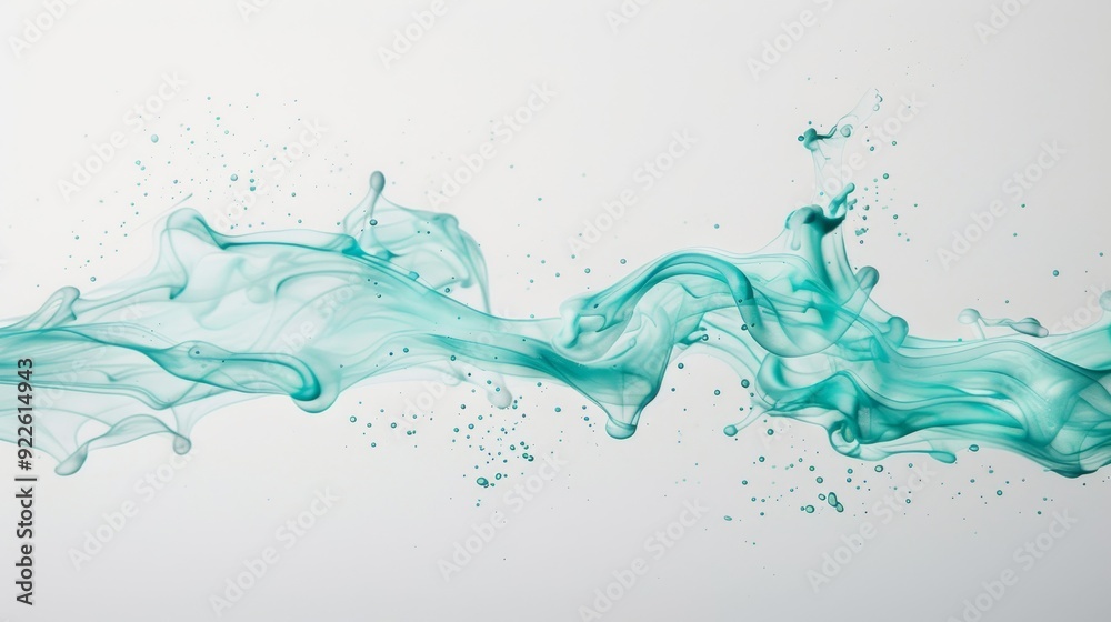 custom made wallpaper toronto digitalA colorful, swirling line of smoke with a blue and green section