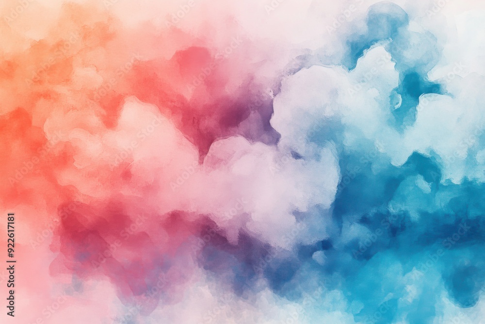 Fototapeta premium Abstract Watercolor Clouds