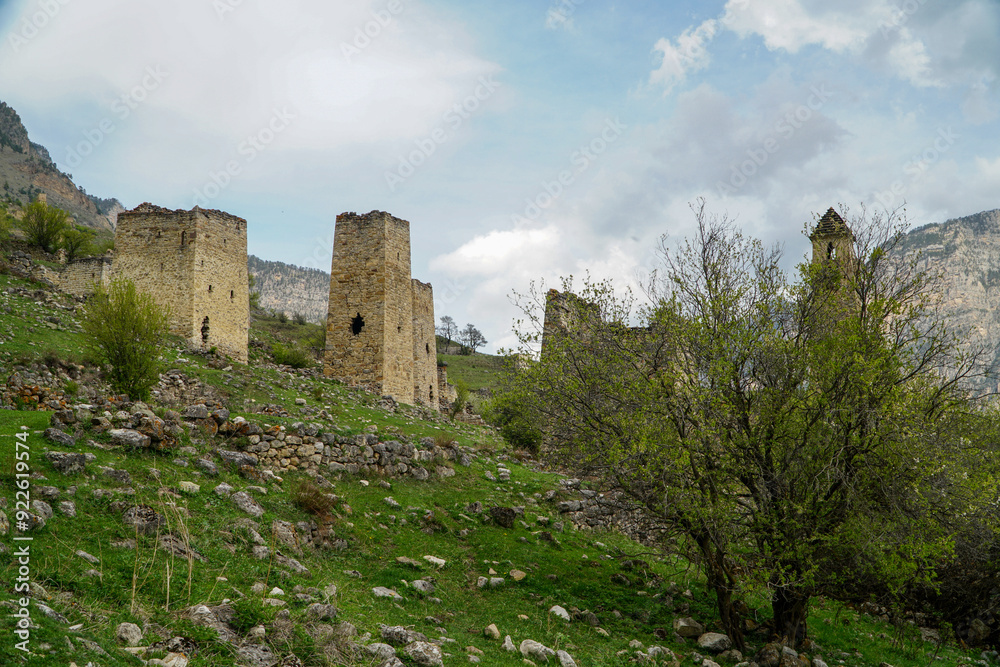ruins of fortresses in the mountains ruins of fortresses in the mountains