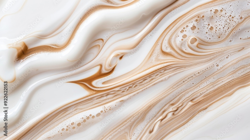 Obraz premium A painting of a white background with a swirl of yellow paint