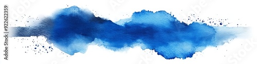 Watercolor blue banner