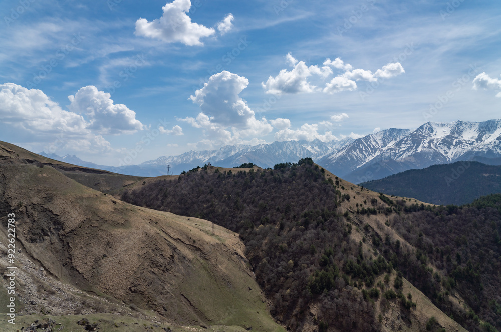 landscape in the Caucasus Mountains landscape in the Caucasus Mountains