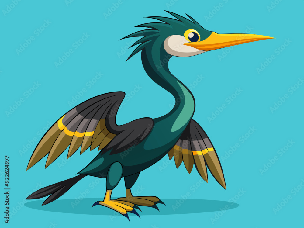 Mignon oiseau Darter Anhinga Set Cartoon Vector - Illustration libre de droits
Mignon oiseau Darter Anhinga Set Cartoon Vector - Illustration libre de droits