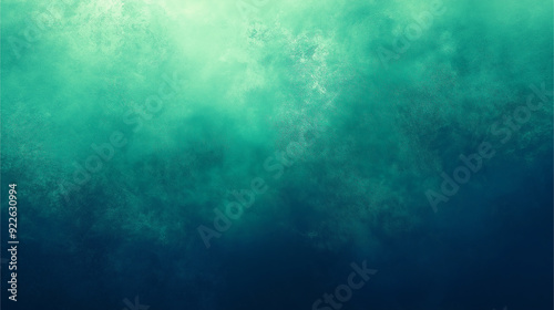 Grainy blue green gradient background, smooth noise texture