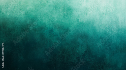 Grainy blue green gradient background, smooth noise texture 