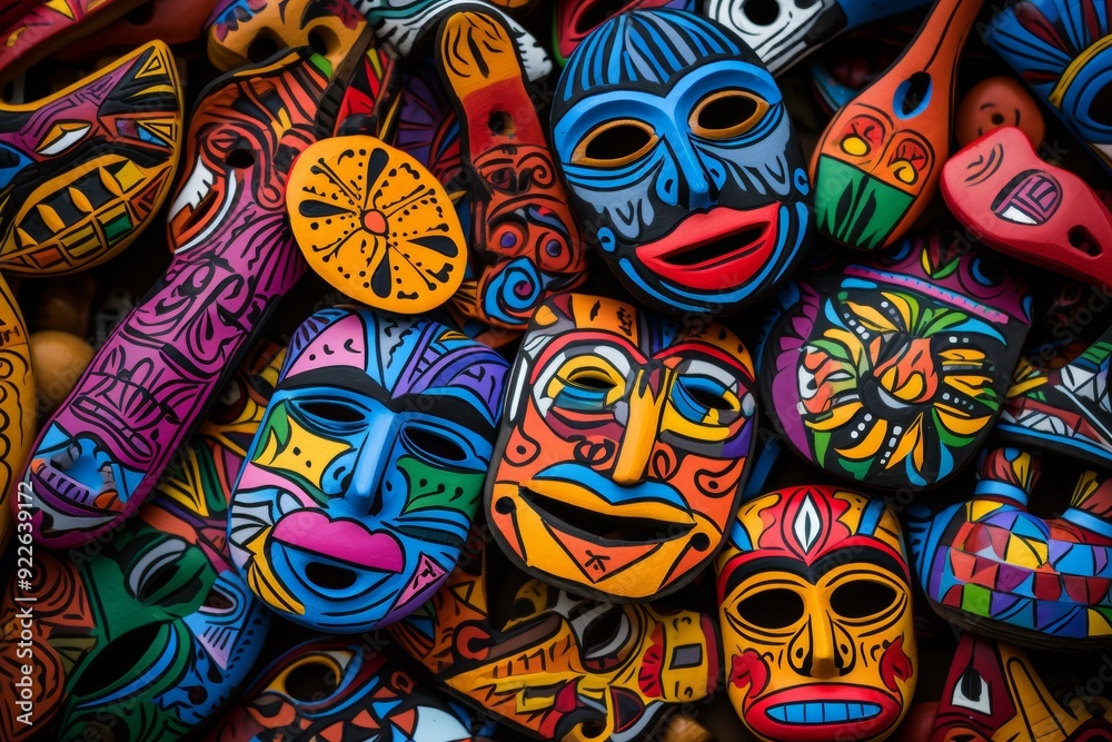 Captivating abstract art featuring unique faces portrayed in an expressive drawing style Captivating abstract art featuring unique faces portrayed in an expressive drawing style