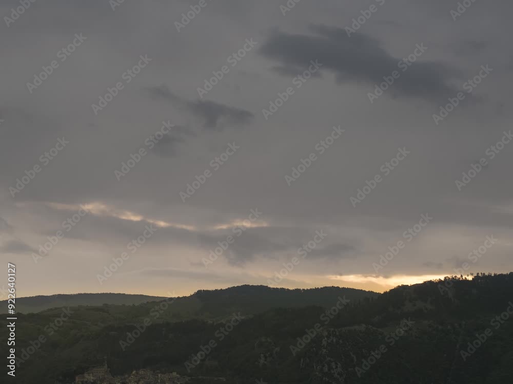 Time lapse of clouds passing over Mountains during a vary cloudy morning Time lapse of clouds passing over Mountains during a vary cloudy morning