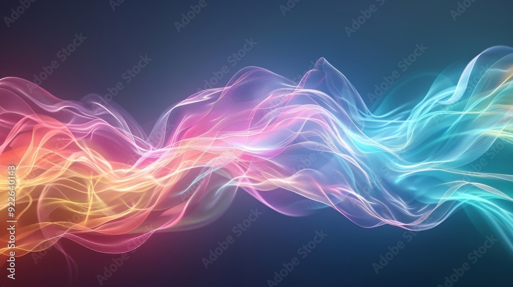 A colorful wave of water with a pink and blue hue A colorful wave of water with a pink and blue hue
