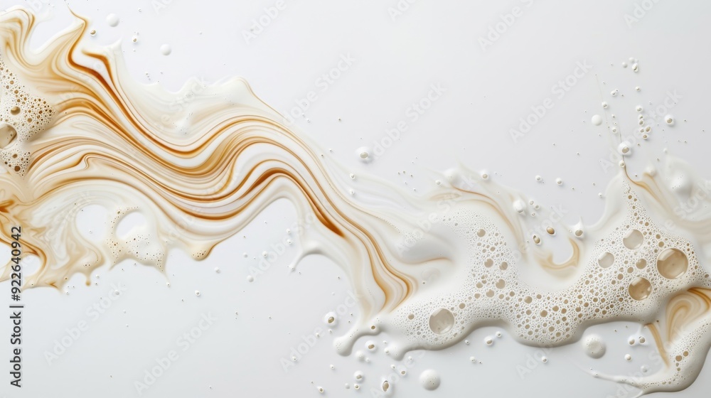 A painting of a white background with a swirl of yellow paint A painting of a white background with a swirl of yellow paint