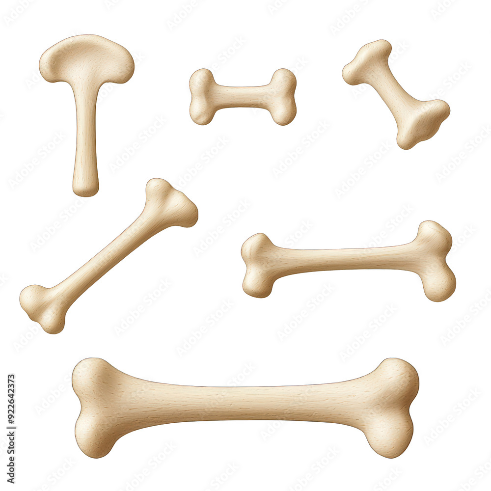 A collection of various bone shapes, perfect for pet-related designs and illustrations. Ideal for animal-themed projects. transparent background A collection of various bone shapes, perfect for pet-related designs and illustrations. Ideal for animal-themed projects. transparent background