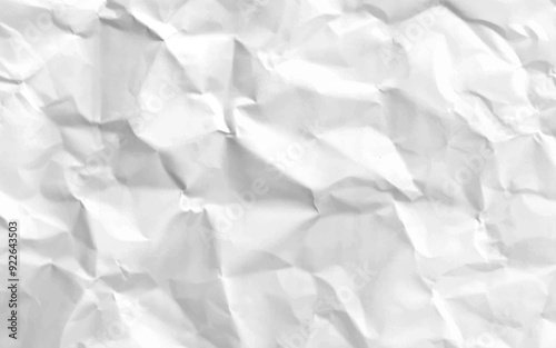 White crumpled paper texture for background