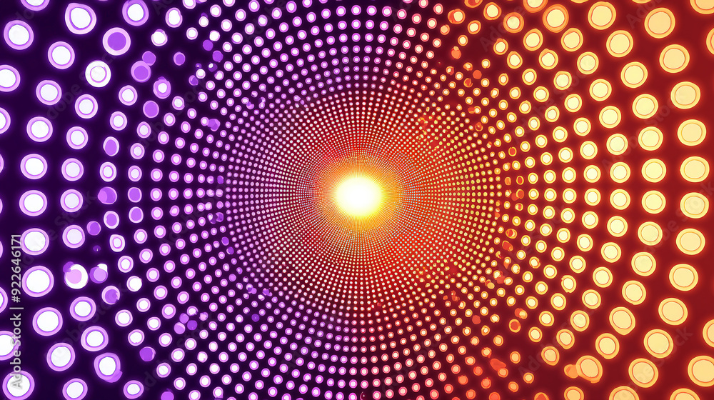 Neon Illusion: Vibrant Concentric Circles with Gradient Background. Generative AI Neon Illusion: Vibrant Concentric Circles with Gradient Background. Generative AI