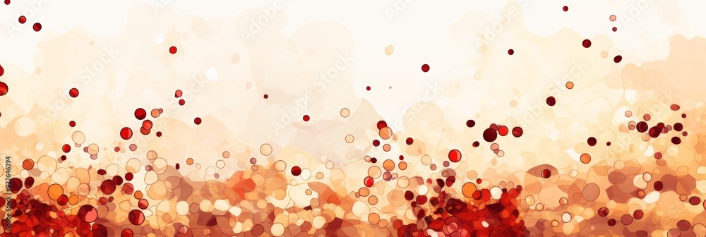 Anemia awareness banner illustration of red blood cell deficiency with text space Anemia awareness banner illustration of red blood cell deficiency with text space