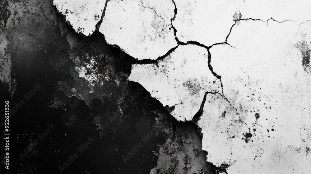 Fototapeta premium Abstract Black Ink Splatter on White Background