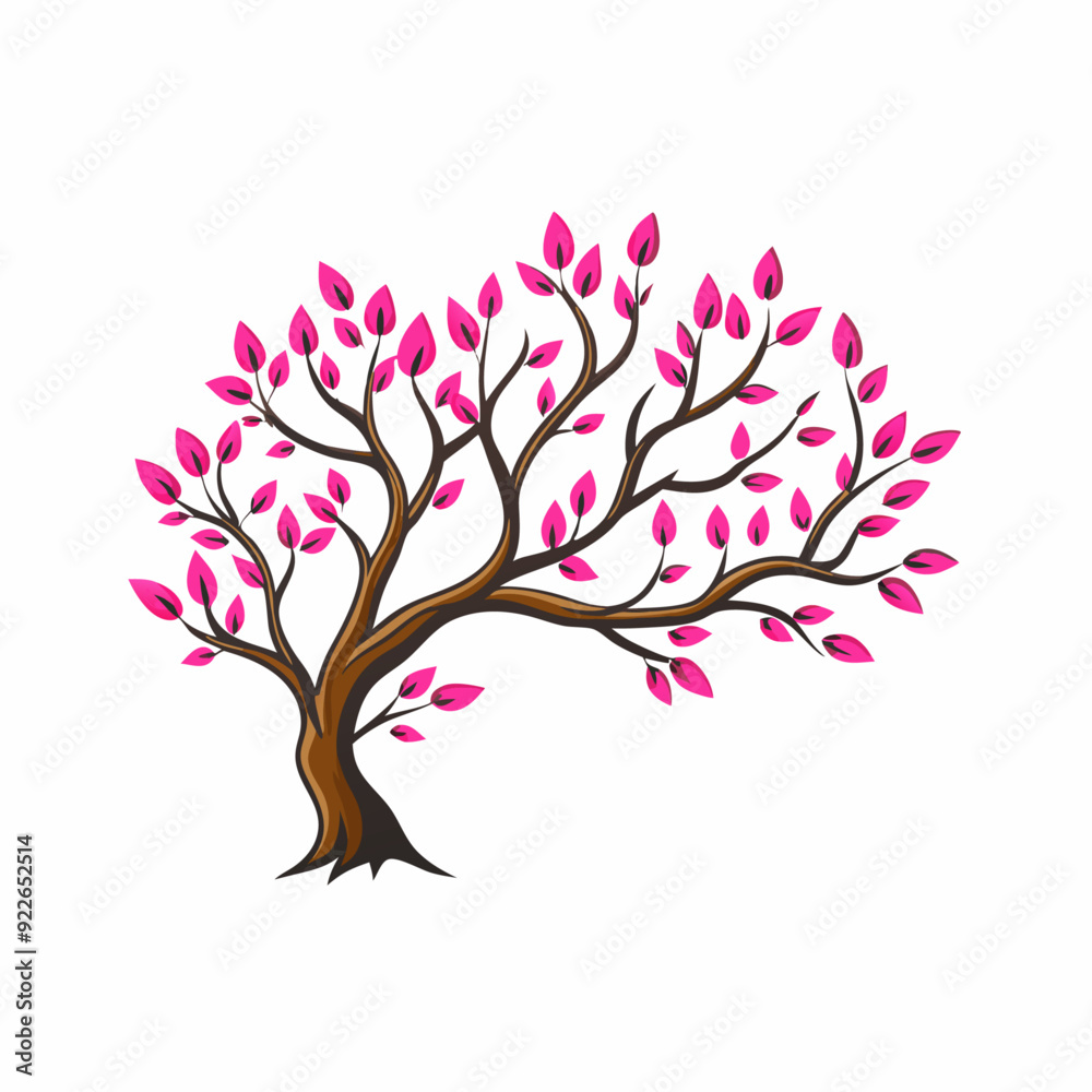 Obraz premium Vector branch Hand drawn illustration of tree branch design template (5)
