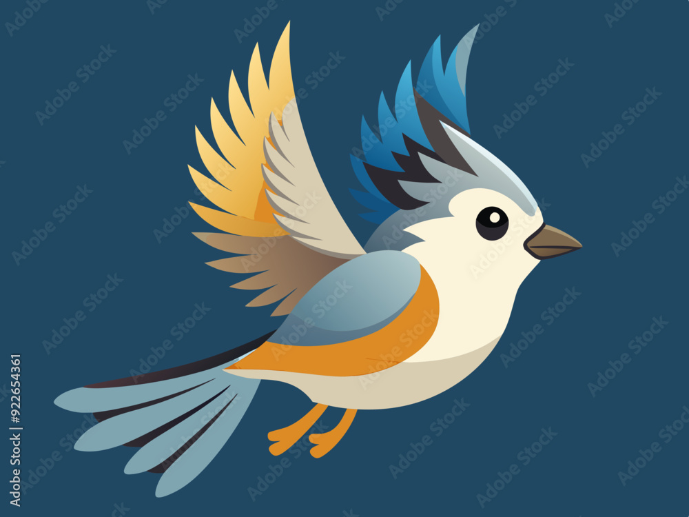 Mésange touffeté, oiseau volant, séquence d’animation, dessin animé, vecteur,
Mésange touffeté, oiseau volant, séquence d’animation, dessin animé, vecteur,
