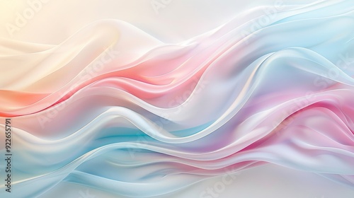 A pink, blue, and white wave