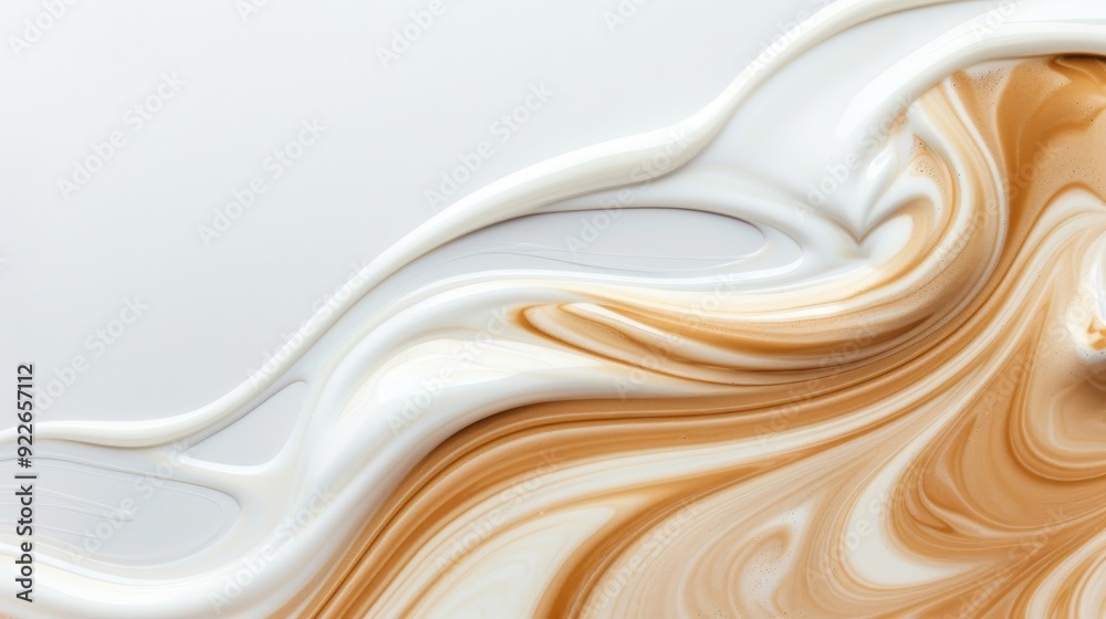 A painting of a white background with a swirl of yellow paint A painting of a white background with a swirl of yellow paint