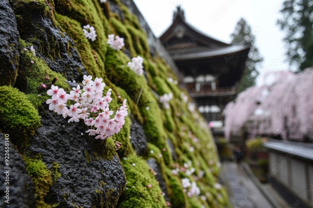 An image of cherry blossom trees in full bloom, their delicate pink flowers creating a breathtaking and ethereal scene of springtime beaut