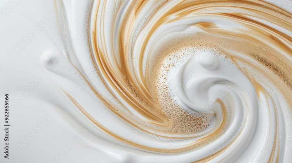 A painting of a white background with a swirl of yellow paint A painting of a white background with a swirl of yellow paint