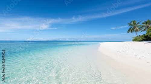 A beach scene with a straw hat and sunglasses on the sand