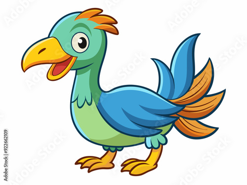 Dessin d’oiseau dodo de dessin animé