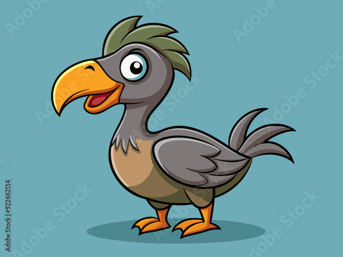 Dessin d’oiseau dodo de dessin animé