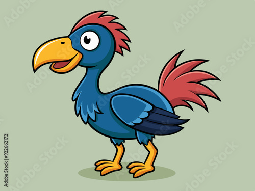 Dessin d’oiseau dodo de dessin animé