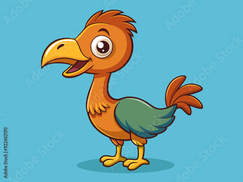 Dessin d’oiseau dodo de dessin animé
