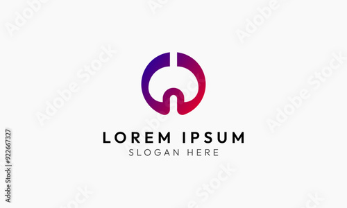 Letter W Gradient Monogram Logo Design Template