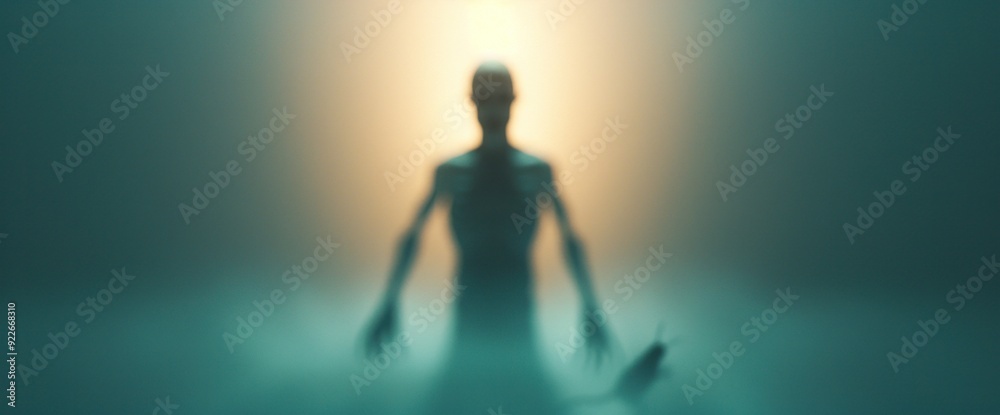 Shadowy zombie customer, ratting nearby, no text, dark lighting Shadowy zombie customer, ratting nearby, no text, dark lighting
