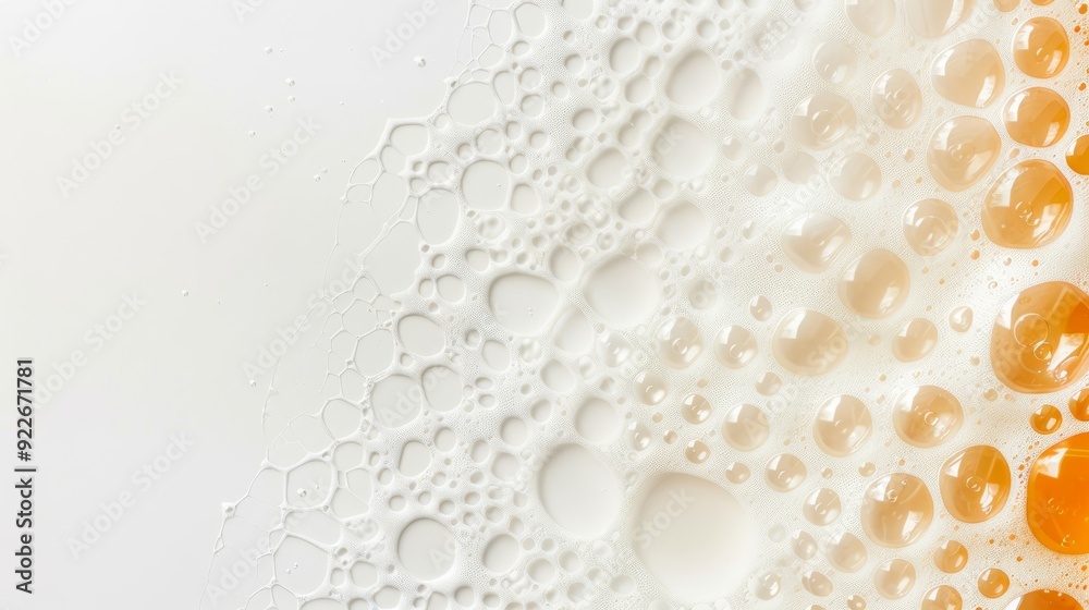 The image is a close up of many bubbles of different sizes floating in the air The image is a close up of many bubbles of different sizes floating in the air