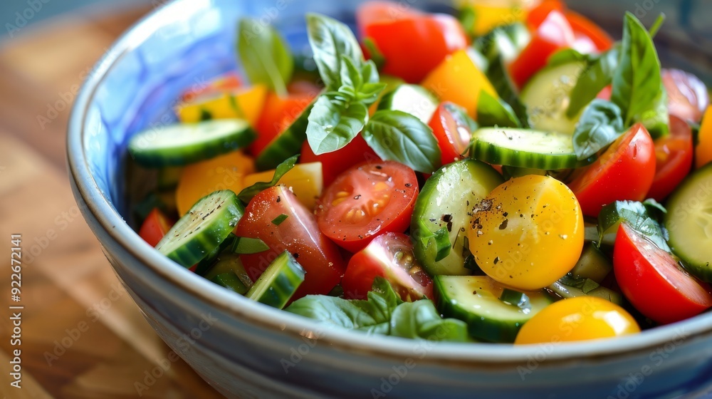 Summer salad on a plate Summer salad on a plate