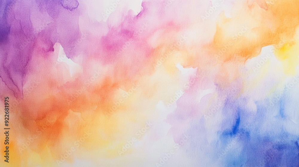 Vibrant Watercolor Abstract Vibrant Watercolor Abstract