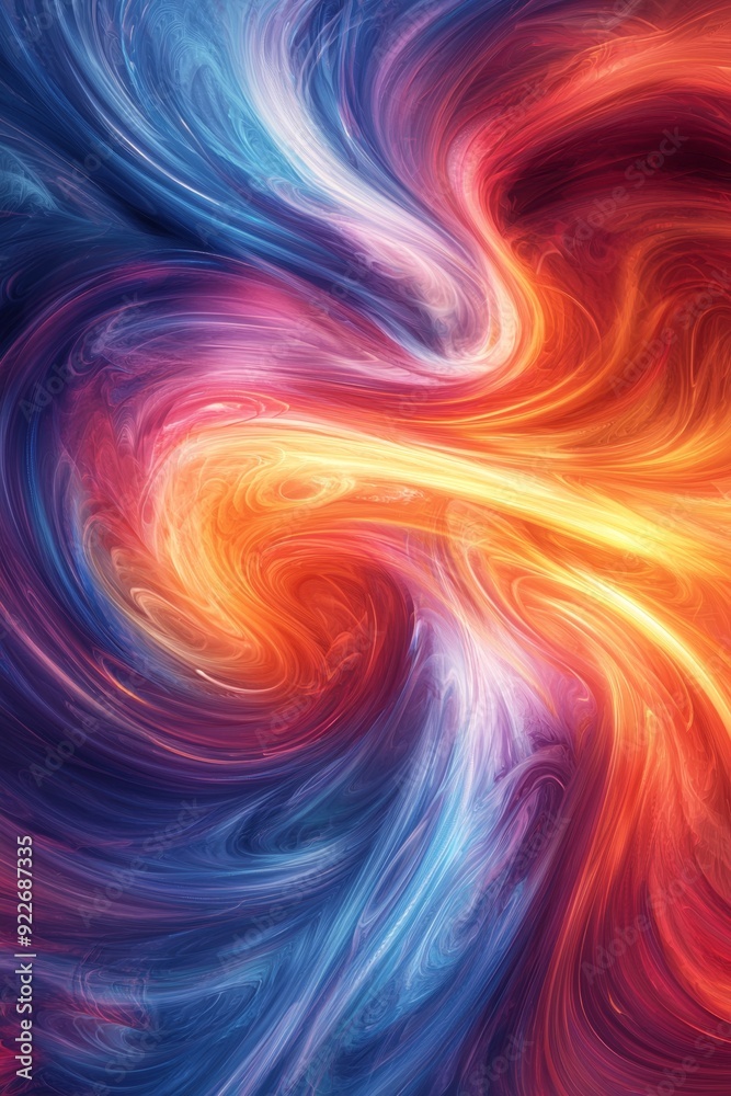 Vivid Swirl of Blue and Red Abstract Colors Vivid Swirl of Blue and Red Abstract Colors