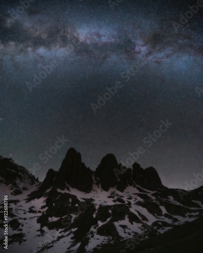 Mesmerizing night on Altıparmak Mountains Kaçkar Mountains at 2.800 meters altitud photo