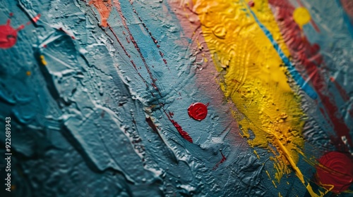 Abstract Black and Orange Paint Splatter Texture