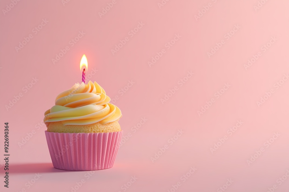 Cupcake on a neutral background with space for copy, ideal for adding personalized messages or promotional text. Perfect for themes of dessert, celebration, and customization Cupcake on a neutral background with space for copy, ideal for adding personalized messages or promotional text. Perfect for themes of dessert, celebration, and customization