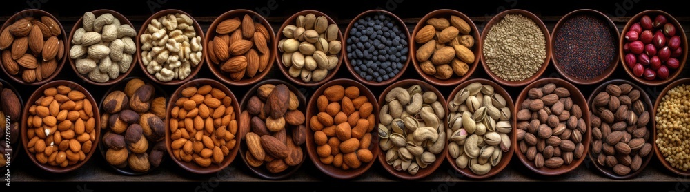 Nuts and spices, AI generative Nuts and spices, AI generative