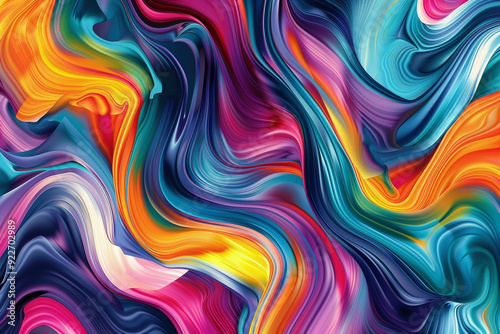 Abstract Swirling Colors