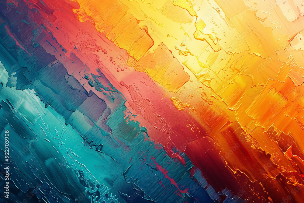 Abstract Colorful Oil Painting Abstract Colorful Oil Painting