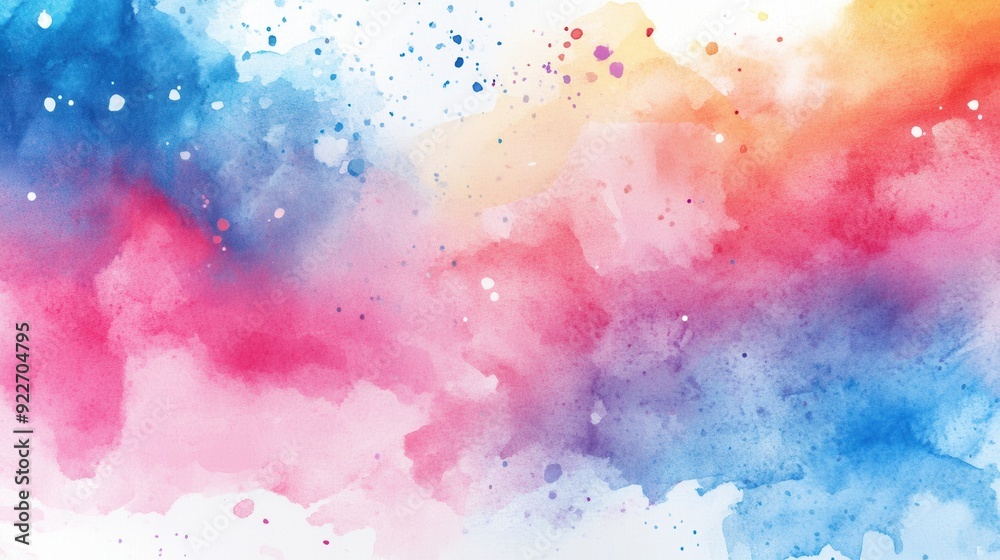 Fototapeta premium Colorful Watercolor Splash
