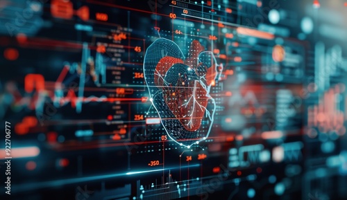 3D Heart Model With Data Visualization in Medical Research Lab