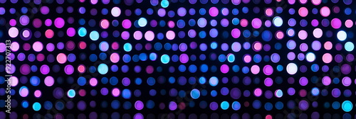 purple and blue abstract round dot background With glowing dots