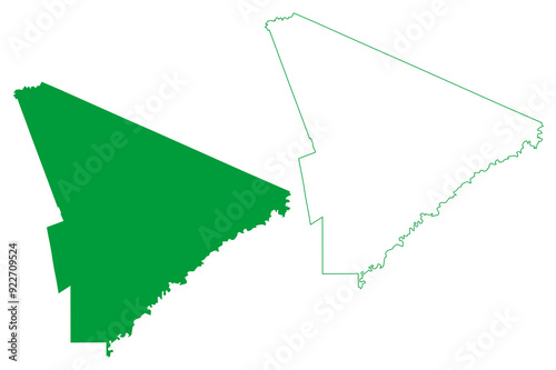 Acrelandia municipality (Acre state, Municipalities of Brazil, Federative Republic of Brazil) map vector illustration, scribble sketch Acrelandia map
