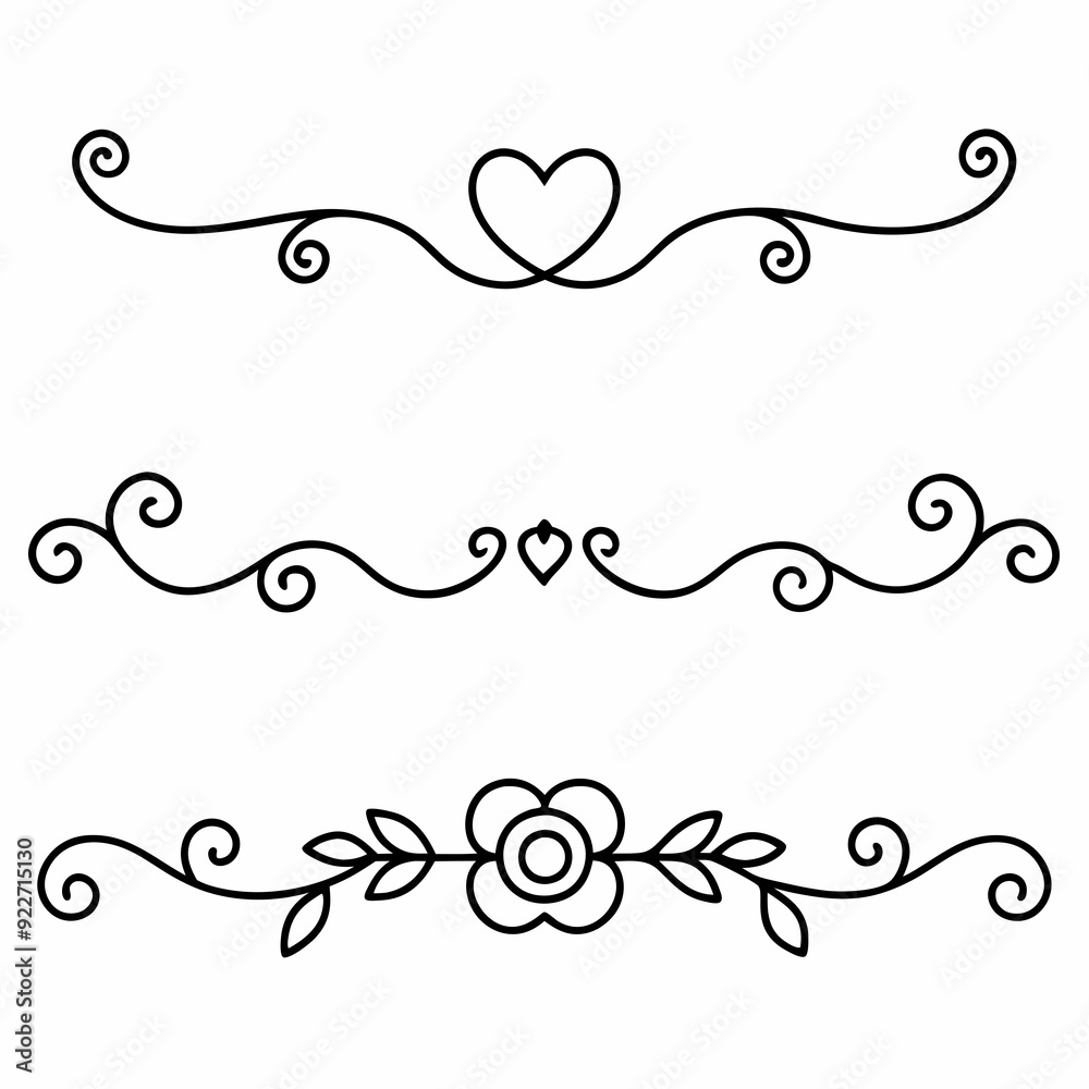 black wedding ornamental design features a central heart shape flanked by symmetrical black wedding ornamental design features a central heart shape flanked by symmetrical