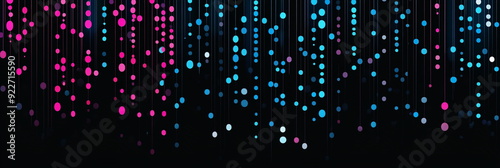 purple and blue abstract round shiny dot background