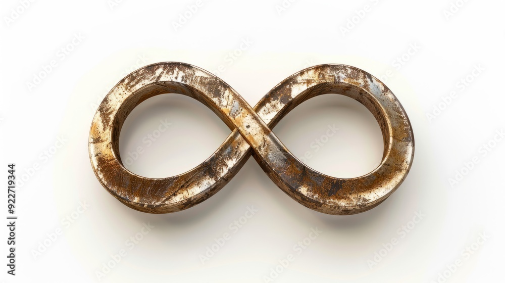 Infinity symbol on white background Infinity symbol on white background