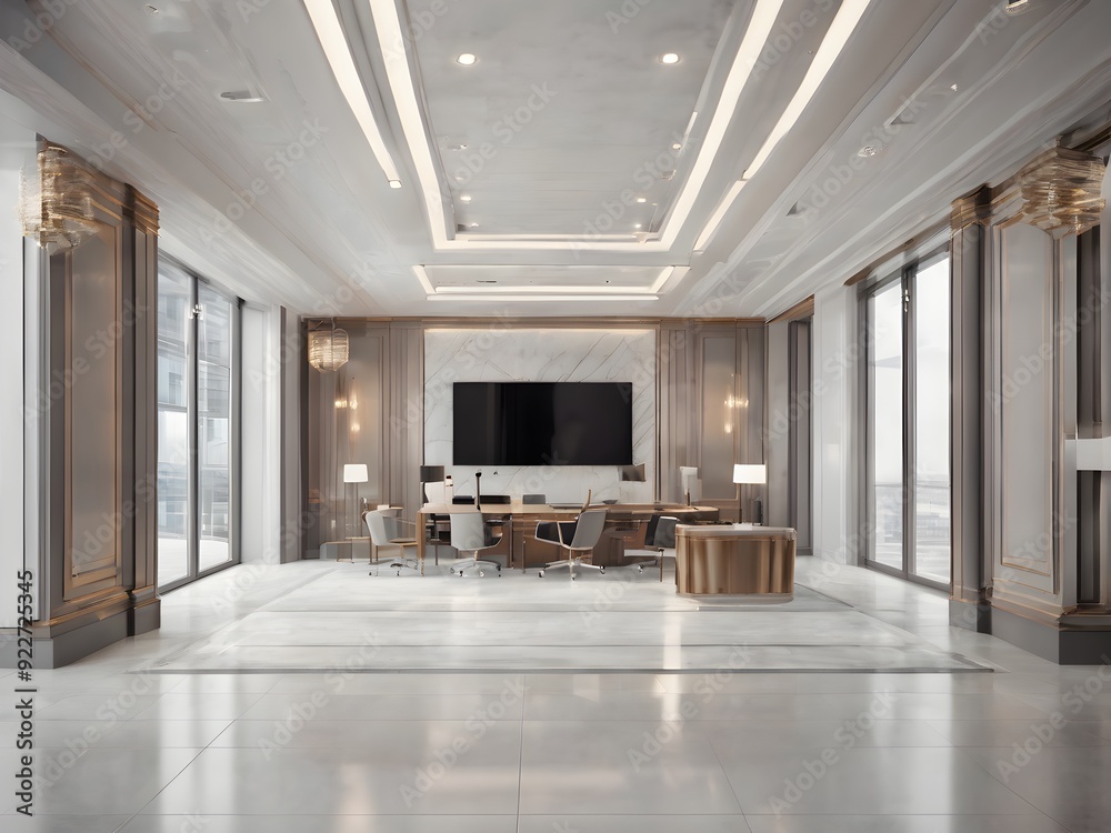 Fototapeta premium modern office room interior