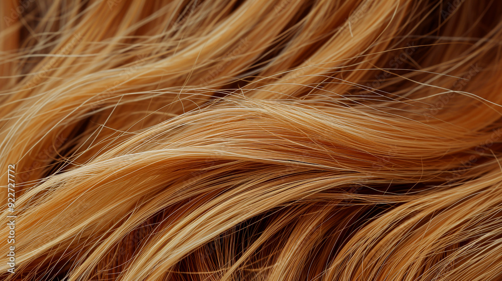 Naklejka premium The close-up shot highlights the individual strands, making it perfect for hair care and beauty products.